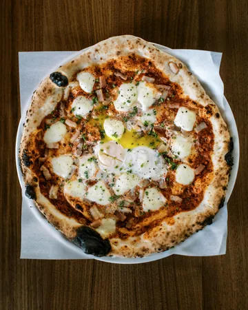 Eggs & Bacon Pizza